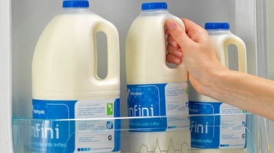 Plastic milk bottle sales were flat in pound sterling terms