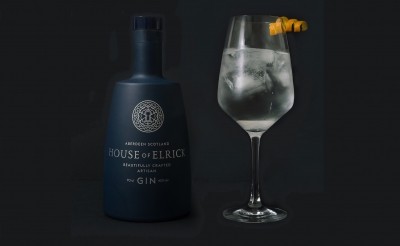 The House of Elrick gin has a stand-out shelf appeal bottle design. Photo: House of Elrick.