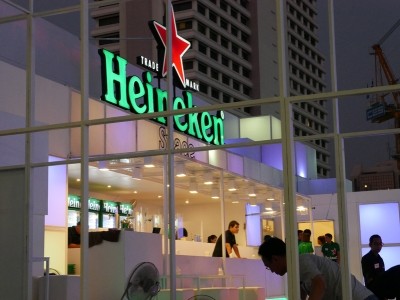 A Heineken beer garden in Bangkok. Pic:iStock/KreangchaiRungfamai