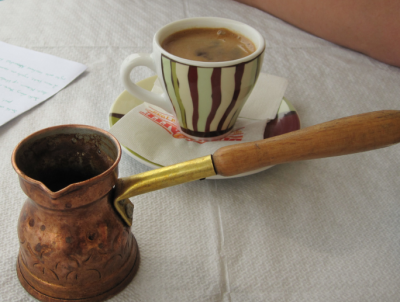 Greek coffee prepared using a 'briki' (Picture Credit: Will Bakker/Flickr)