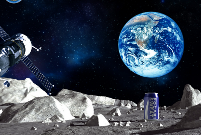 Astronomical shipping charges! Japanese sports drink eyes moon landing