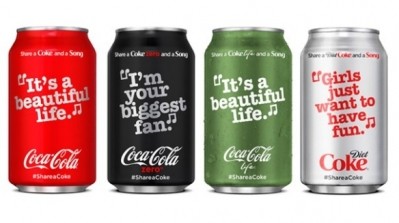 The Share a Coke and a Song campaign has a collection of more than 70 song lyrics