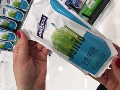 MBWS chose Ecolean to launch a mojito drink in a pouch. Photo: Ecolean at Anuga FoodTec
