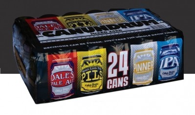 After completing a test pilot of its shrink-wrapped 24-can variety packs, Oskar Blues will be rolling out the new packaging to retailers nationwide. 