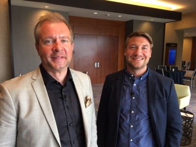 L to R: Tommila and Manninen, at this year's AIPIA Americas Summit.