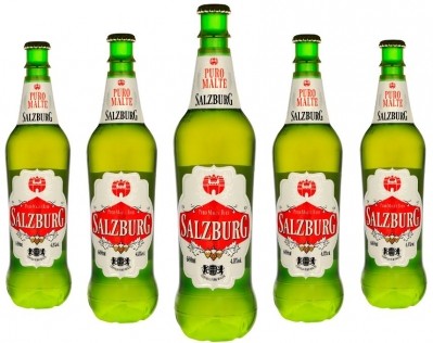 The PET Salzburg beer bottles. Photo: Amcor.
