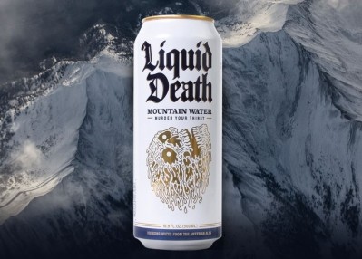Liquid Death water in a can. Photo: Liquid Death.