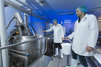 L TO R: Chris Brooks, development chef, OAL, & Kyle Constable, technical sales lead, OAL testing the Steam Infusion at the National Centre for Food Manufacturing (part of the University of Lincoln). Photo: OAL.