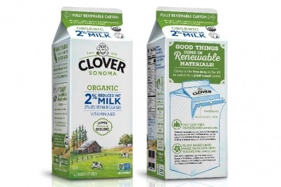 Clover Sonoma’s new packaging will be available on shelves this summer in its organic half gallon and quart milk cartons.