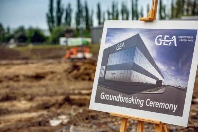 GEA laid the cornerstone for a new, climate-neutral production facility in Koszalin, Poland, in May 2021 – a recent example of how GEA aims to decarbonize its infrastructure. Pic: GEA