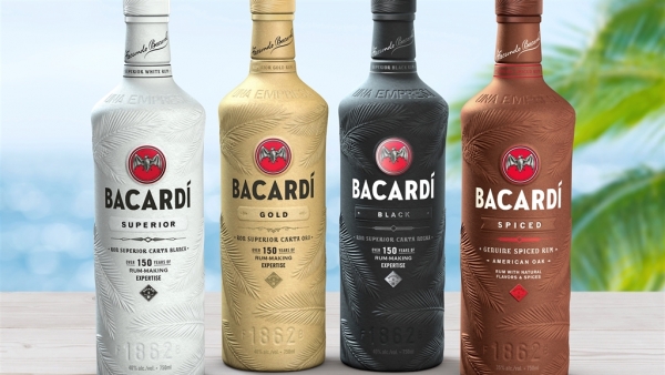 bacardi paper bottle