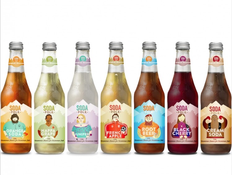 The Soda Folk recently launched range. Picture: Soda Folk.