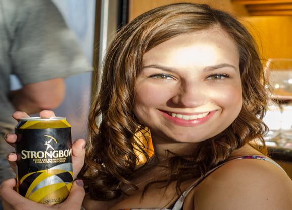 Strongbow...she seems to like it... (Photo: Colby Stopa/Flickr)