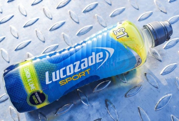 The Lucozade Sport lemon & lime flavor. Picture: Lucozade Sport.