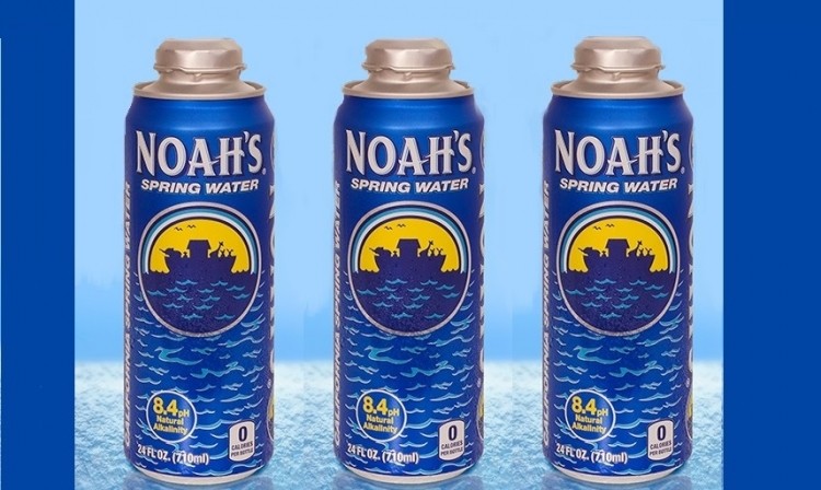 Noah's Spring Water is using Rexam's 24 oz Cap Can for spring water