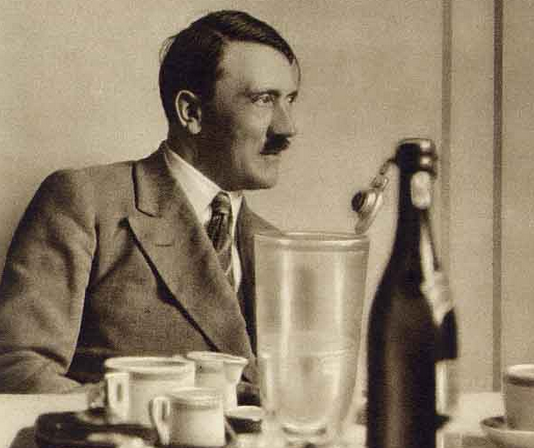 'Hitlerwein': Ironically Hitler was almost teetotal, although it is rumored that he drank the odd sip of wine