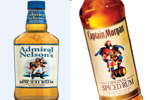Captain Morgan fights to force ‘copycat’ Admiral Nelson surrender