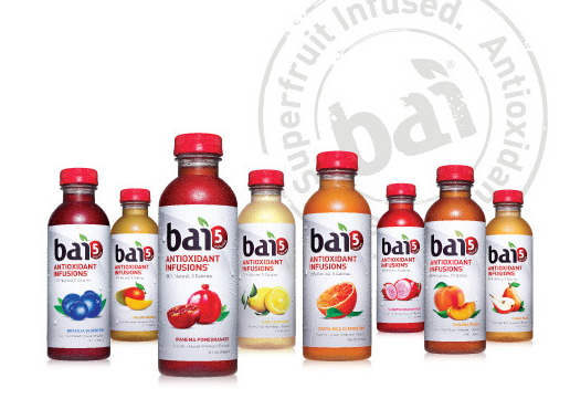 The Bai 5 range includes flavors such as Limu Lemon and Molokai Coconut