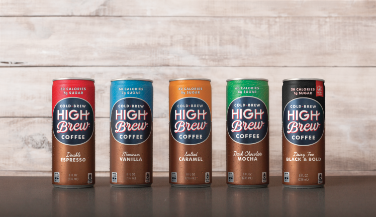 High Brew's line of five cold-brew coffee flavors includes one dairy-free option. 