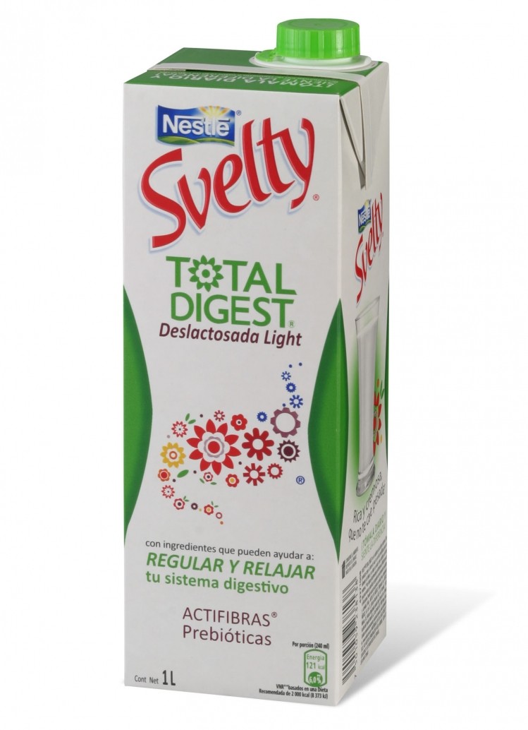Nestlé Mexico's prebiotic fibre dairy product, Svelty Total Digest