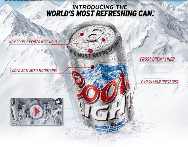 Coors Light US launch features new can with 'double-vented' wide mouth