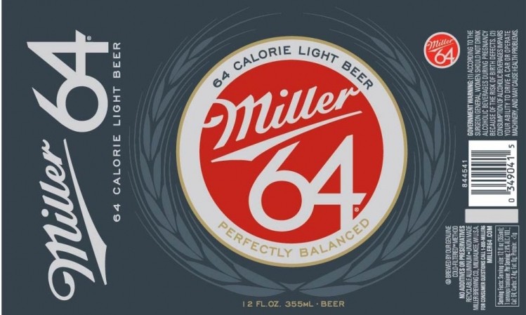 MillerCoors is the first US brewer to put nutritional labeling on its beer, starting with ultra-low-calorie Miller64 cans.