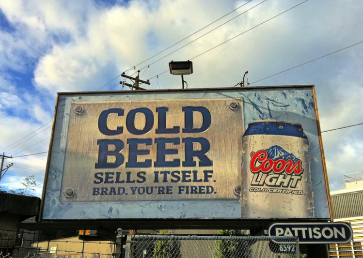 Unfortunately, cold beer doesn't simply sell itself. That would put beverage marketers and branding experts out of a job... (Picture Credit: Kyle Pearce/Flickr)