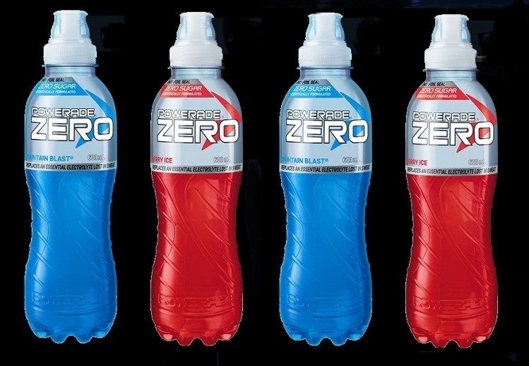 ‘Zero sugar fast hydration,’ proclaims Powerade Zero