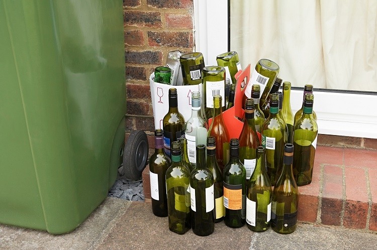 wine bottles Image Source