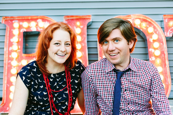 Tyler Balliet (right) with Wine Riot co-founder Morgan First (Photo: Second Glass)