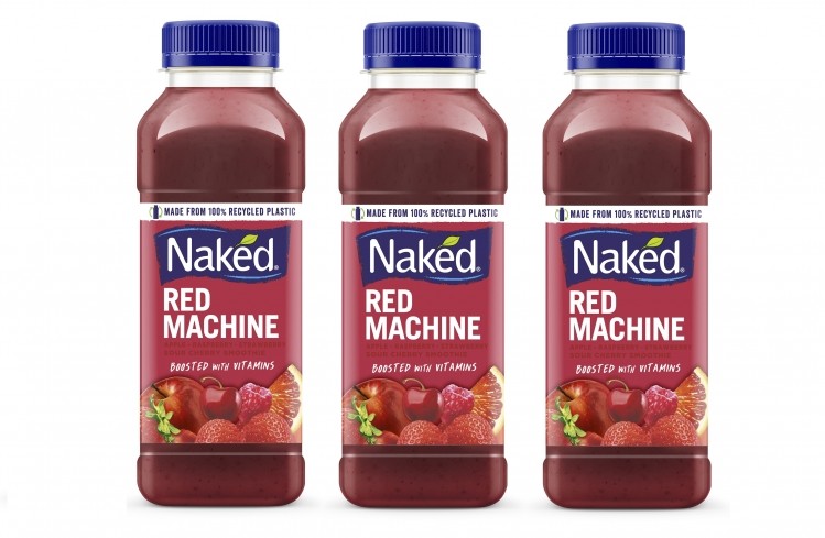 PepsiCo Naked smoothies switch to 100% rPET bottles in the UK