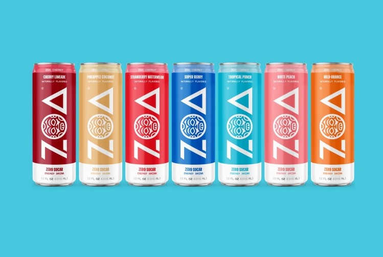 ZOA rebrands from black cans to bold, colorful designs