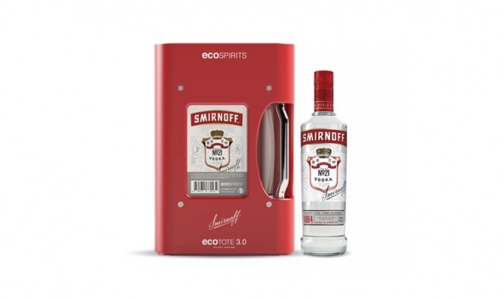 Smirnoff is one of the brands using the ecoTOTE. Pic: Diageo