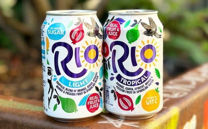 Rio comes in two versions: Original and No Added Sugar. Pic: AG Barr.
