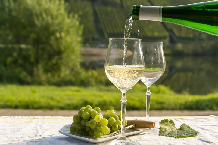 German Riesling is proving popular in China: helping boost exports to the country. Pic:getty/barmalini