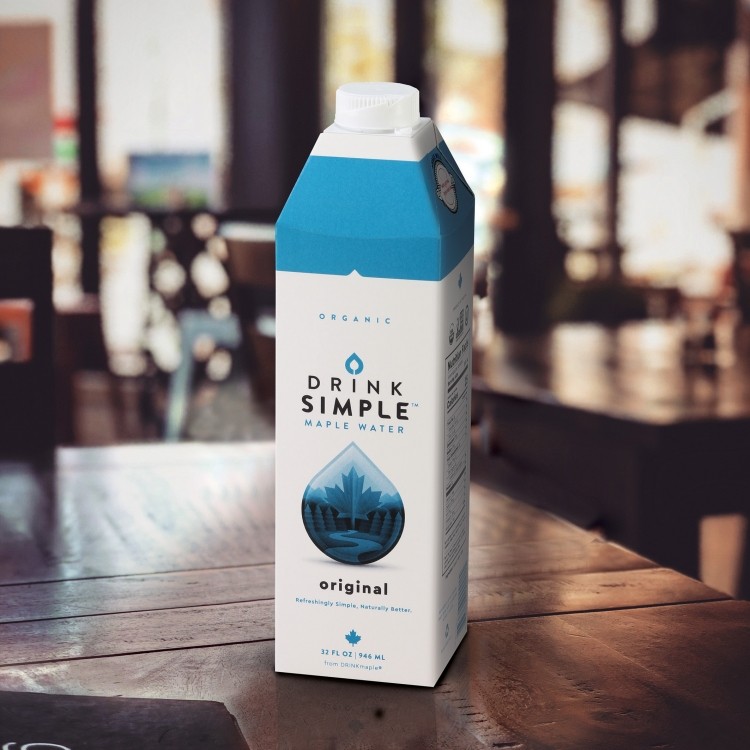 Drink Simple has partnered with SIG to launch its Original Maple Water variety DRINKmaple in SIG’s combidome carton. Photo: SIG.
