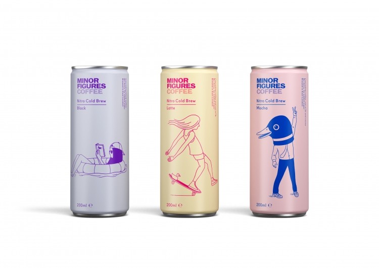  The Minor Figures nitro cold brew coffee cans. Photo: Minor Figures 