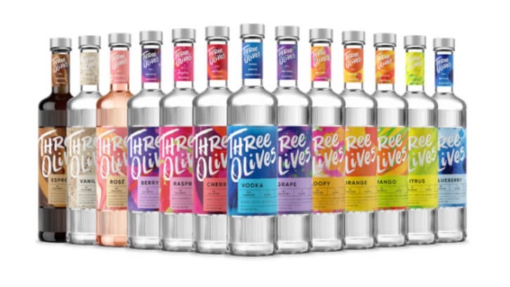 Three Olives Vodka announces a rebrand in the US. Pic: Three Olives Vodka.