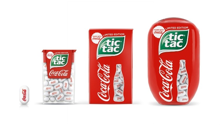 The Coca-Cola Tic Tacs will be available for a limited time in 70 countries. Ferrero sells its iconic mints in more than 100 countries. Pic: Ferrero Group