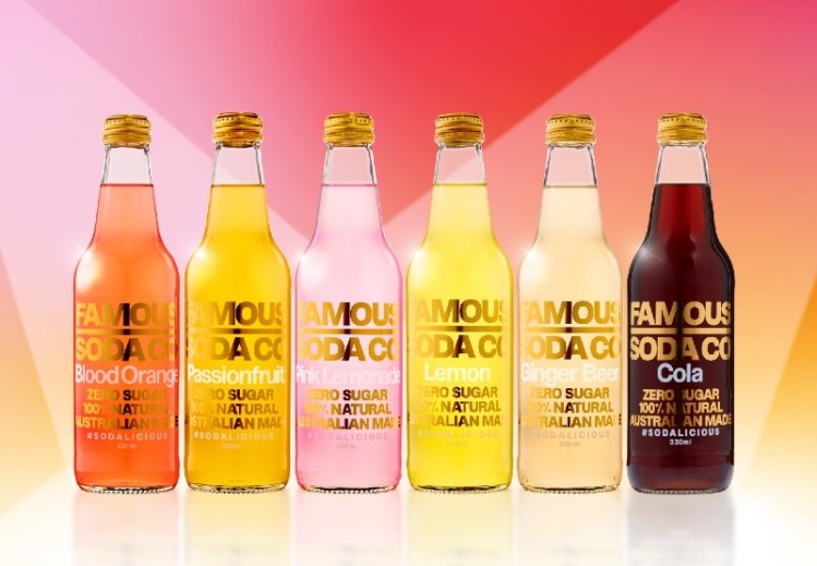 Australia’s Famous Soda Co is embarking on plans to expand its better-for-you product portfolio beyond beverages to confectionery. ©Famous Soda Co