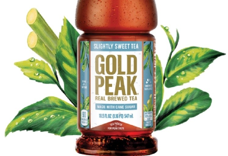 Coca-Cola: 'Slightly Sweet' is a subjective statement about the product’s taste. It says nothing about sugar or calorie content...' Image credit: Gold Peak Tea (Coca-Cola)