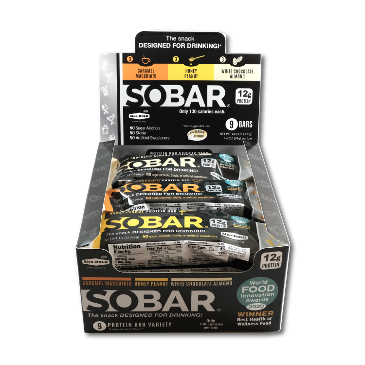 SOBAR is suitable for all ages as a high-protein snack or as an aid for responsible drinking  ©SOBAR