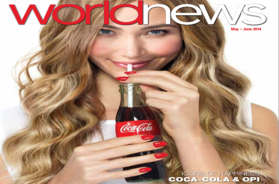 Coca-Cola nail varnish fingers glamor market
