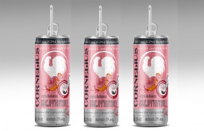 The integrated straw was launched with Cornelius Grapefruit flavored beer