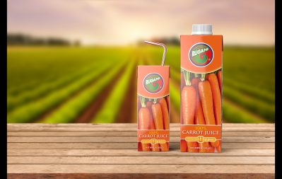 Rugani 100% carrot juice in SuperSlim aseptic cartons. Picture: Greenway Farms.