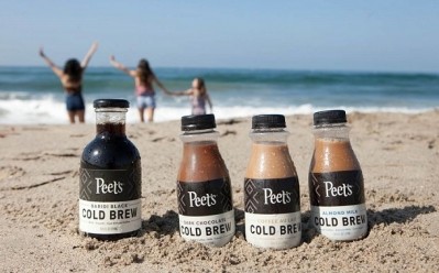 In addition to state-wide distribution, Peet's has refreshed its packaging for its RTD cold brew coffee with PET bottles. 
