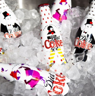 Marc Jacobs bares all with designer Diet Coke bottles