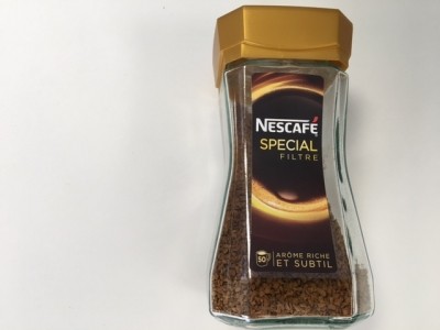 Nestlé Nescafé glass jar.
