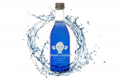 Bright blue water: Smart-chimp moves spirulina from supplement section to beverage aisle