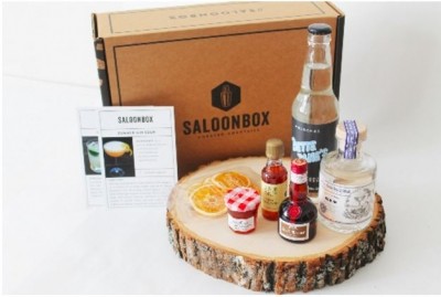 DIY craft cocktail kit maker, Saloon Box, allows consumers to experiment and learn about creating their own specialty drinks at home.